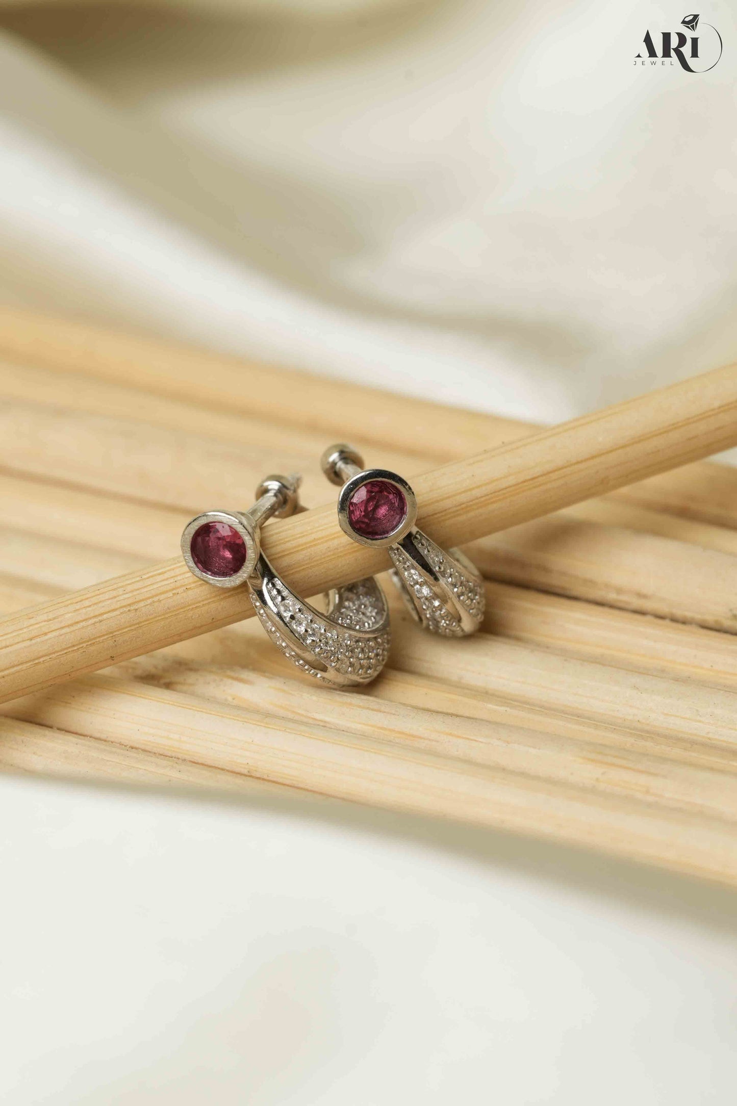 Unisex Red Single Stone Bali