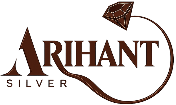 Arihant Silver logo with a diamond icon on a white background