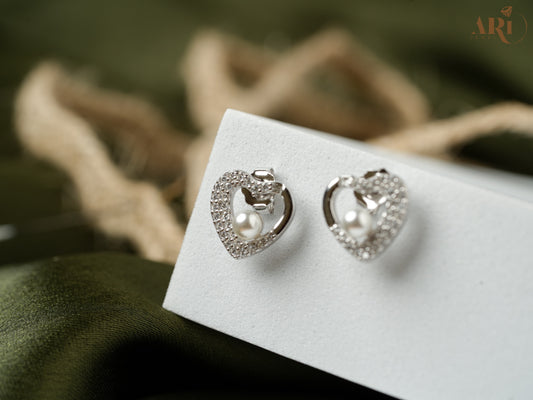 Pearl Heart Diamond Tops (Di16)