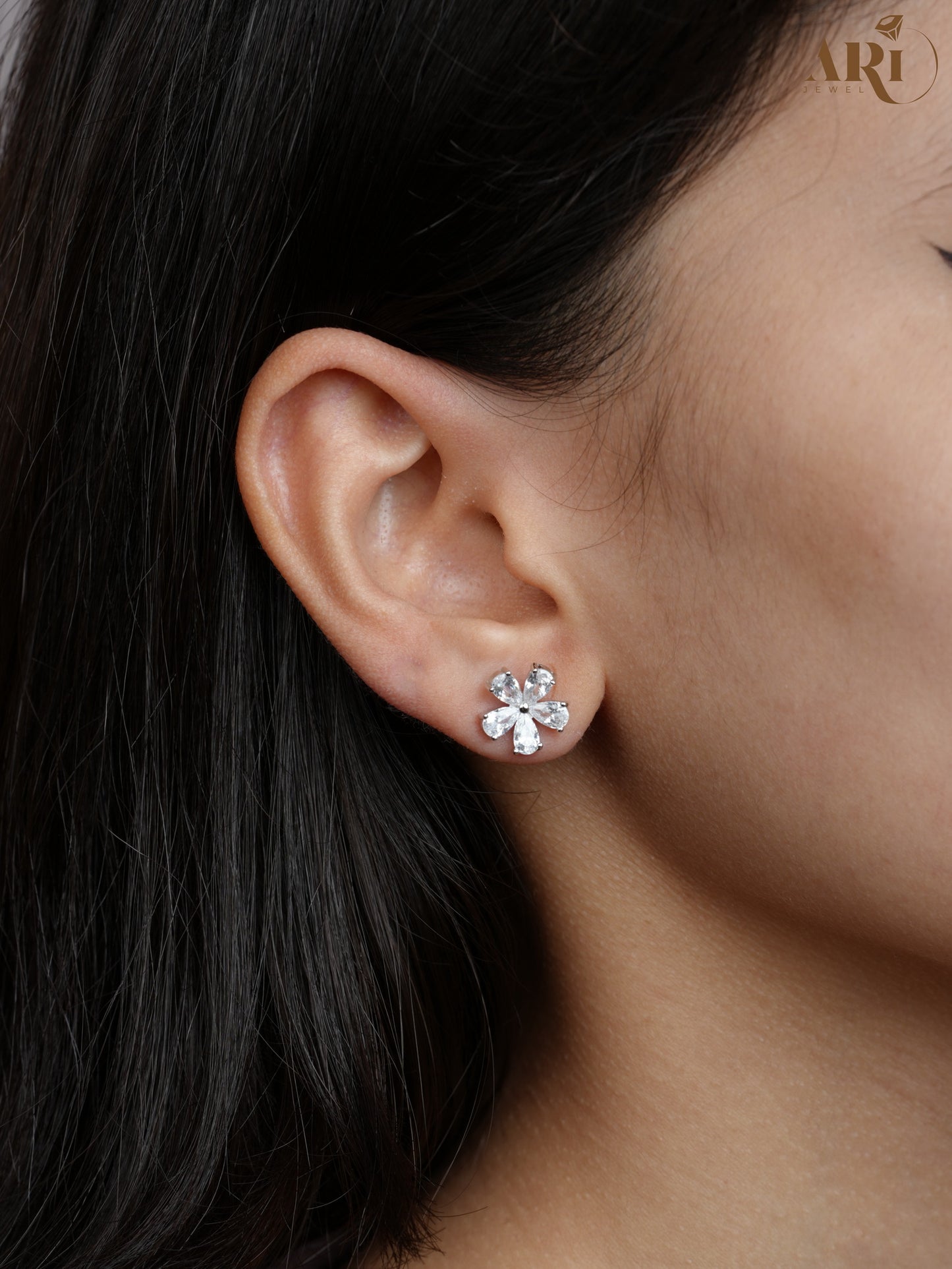 Stone Flower Drop Tops (Di18)
